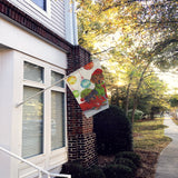 Dachshund Christmas Jingle Flag Canvas House Size PPP3085CHF