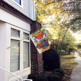 Dachshund Fall Scarecrow Flag Canvas House Size PPP3086CHF