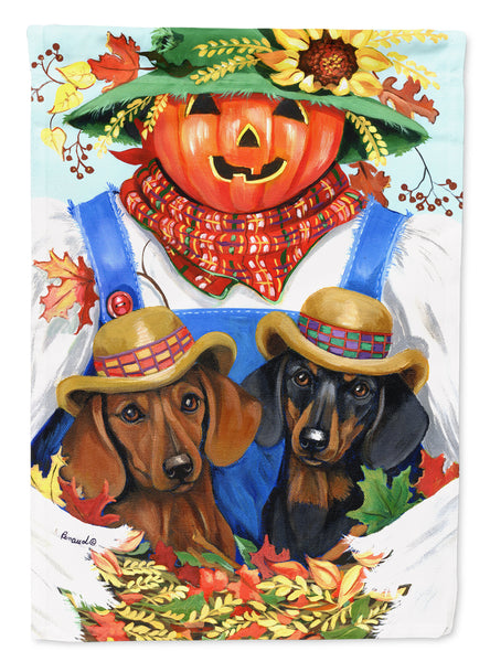 Buy this Dachshund Fall Scarecrow Flag Canvas House Size PPP3086CHF
