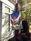 Dachshund USA Flag Canvas House Size PPP3088CHF