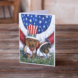 Dachshund USA Greeting Cards and Envelopes Pack of 8