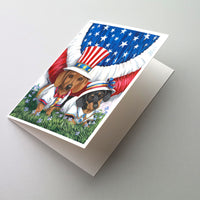 Buy this Dachshund USA Greeting Cards and Envelopes Pack of 8