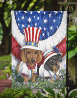 Dachshund USA Flag Garden Size PPP3088GF