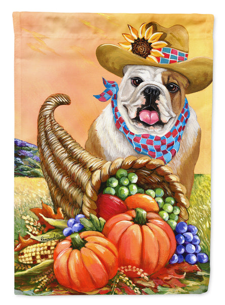 Buy this English Bulldog Autumn Flag Canvas House Size PPP3090CHF