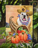 English Bulldog Autumn Flag Garden Size PPP3090GF