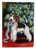 Buy this Fox Terrier Christmas Dear Santa Flag Canvas House Size PPP3092CHF