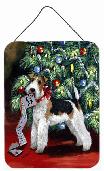 Buy this Fox Terrier Christmas Dear Santa Wall or Door Hanging Prints PPP3092DS1216