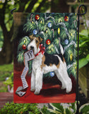 Fox Terrier Christmas Dear Santa Flag Garden Size PPP3092GF