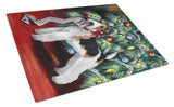 Buy this Fox Terrier Christmas Dear Santa Glass Cutting Board Large PPP3092LCB