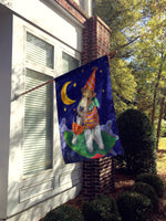 Fox Terrier Halloween Trick or Treat Flag Canvas House Size PPP3093CHF