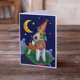 Fox Terrier Halloween Trick or Treat Greeting Cards and Envelopes Pack of 8