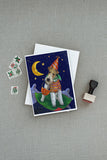 Fox Terrier Halloween Trick or Treat Greeting Cards and Envelopes Pack of 8