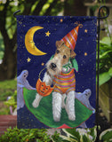 Fox Terrier Halloween Trick or Treat Flag Garden Size PPP3093GF