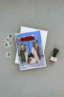 Fox Terrier Christmas We Believe Greeting Cards and Envelopes Pack of 8