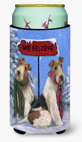Buy this Fox Terrier Christmas We Believe Tall Boy Hugger PPP3094TBC