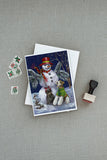 Fox Terrier Christmas Winter Fun Greeting Cards and Envelopes Pack of 8