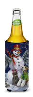 Fox Terrier Christmas Winter Fun Ultra Hugger for slim cans PPP3095MUK