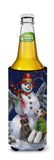 Fox Terrier Christmas Winter Fun Ultra Hugger for slim cans PPP3095MUK