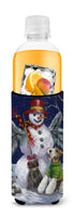 Fox Terrier Christmas Winter Fun Ultra Hugger for slim cans PPP3095MUK