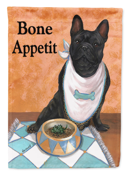 Buy this French Bulldog Bone Appetit Flag Canvas House Size PPP3096CHF