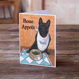 French Bulldog Bone Appetit Greeting Cards and Envelopes Pack of 8