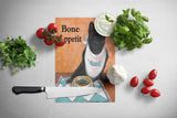 French Bulldog Bone Appetit Glass Cutting Board Large PPP3096LCB