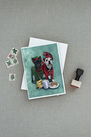 French Bulldog Christmas PJs Greeting Cards and Envelopes Pack of 8