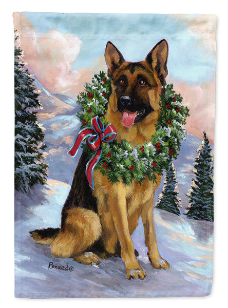 Buy this German Shepherd Christmas Honor Flag Canvas House Size PPP3098CHF