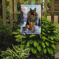 German Shepherd Christmas Honor Flag Garden Size PPP3098GF