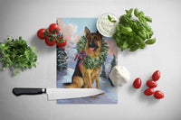 German Shepherd Christmas Honor Glass Cutting Board Large PPP3098LCB
