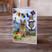 German Shepherd Life Saver Greeting Cards and Envelopes Pack of 8