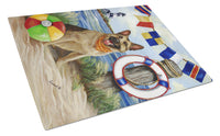 Buy this German Shepherd Life Saver Glass Cutting Board Large PPP3099LCB