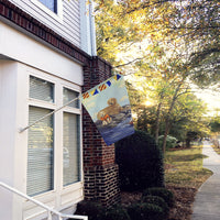 Golden Retriever Retreat Flag Canvas House Size PPP3100CHF