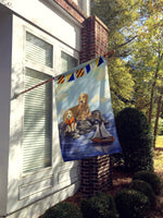 Golden Retriever Retreat Flag Canvas House Size PPP3100CHF