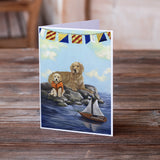 Golden Retriever Retreat Greeting Cards and Envelopes Pack of 8