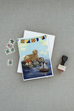 Golden Retriever Retreat Greeting Cards and Envelopes Pack of 8