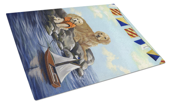 Buy this Golden Retriever Retreat Glass Cutting Board Large PPP3100LCB