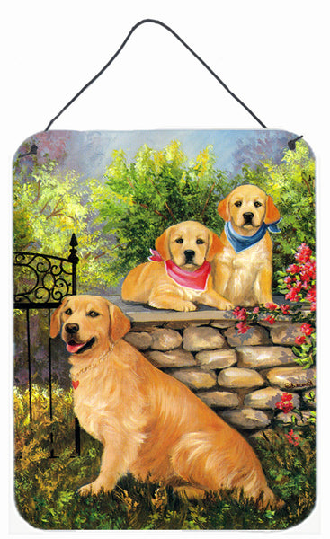 Buy this Golden Retriever At the Gate Wall or Door Hanging Prints PPP3101DS1216