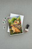 Golden Retriever At the Gate Greeting Cards and Envelopes Pack of 8