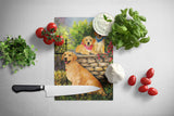 Golden Retriever At the Gate Glass Cutting Board Large PPP3101LCB