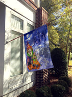 Golden Retriever Halloween Flag Canvas House Size PPP3102CHF
