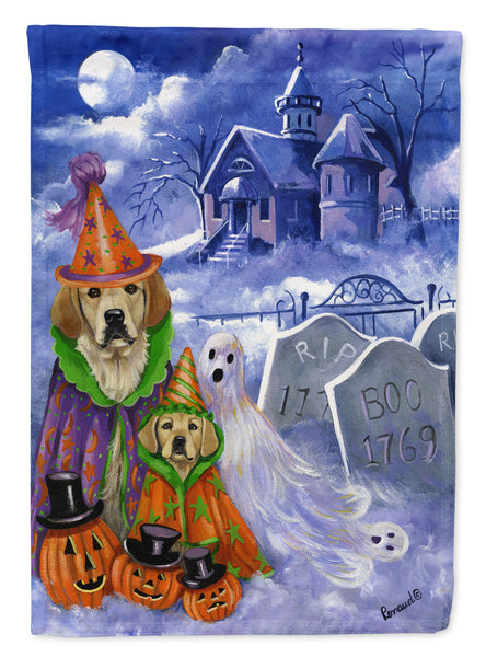 Buy this Golden Retriever Halloween Flag Canvas House Size PPP3102CHF