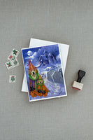 Golden Retriever Halloween Greeting Cards and Envelopes Pack of 8