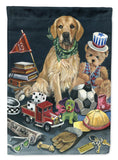 Buy this Golden Retriever Toys Flag Canvas House Size PPP3103CHF