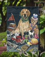 Golden Retriever Toys Flag Garden Size PPP3103GF