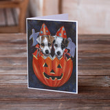 Jack Russell Terrier Halloween Greeting Cards and Envelopes Pack of 8