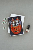 Jack Russell Terrier Halloween Greeting Cards and Envelopes Pack of 8