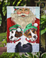 Jack Russell Christmas Santa Flag Garden Size PPP3108GF