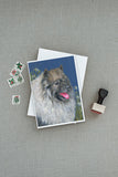 Keeshond Greeting Cards and Envelopes Pack of 8