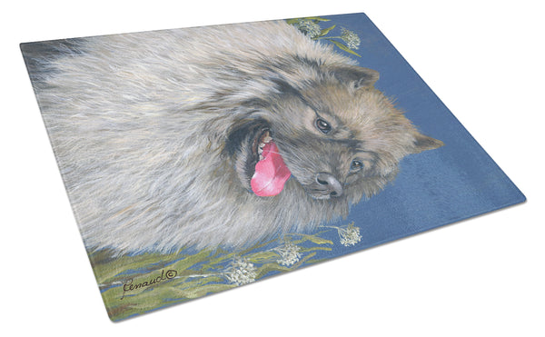 Buy this Keeshond Glass Cutting Board Large PPP3110LCB
